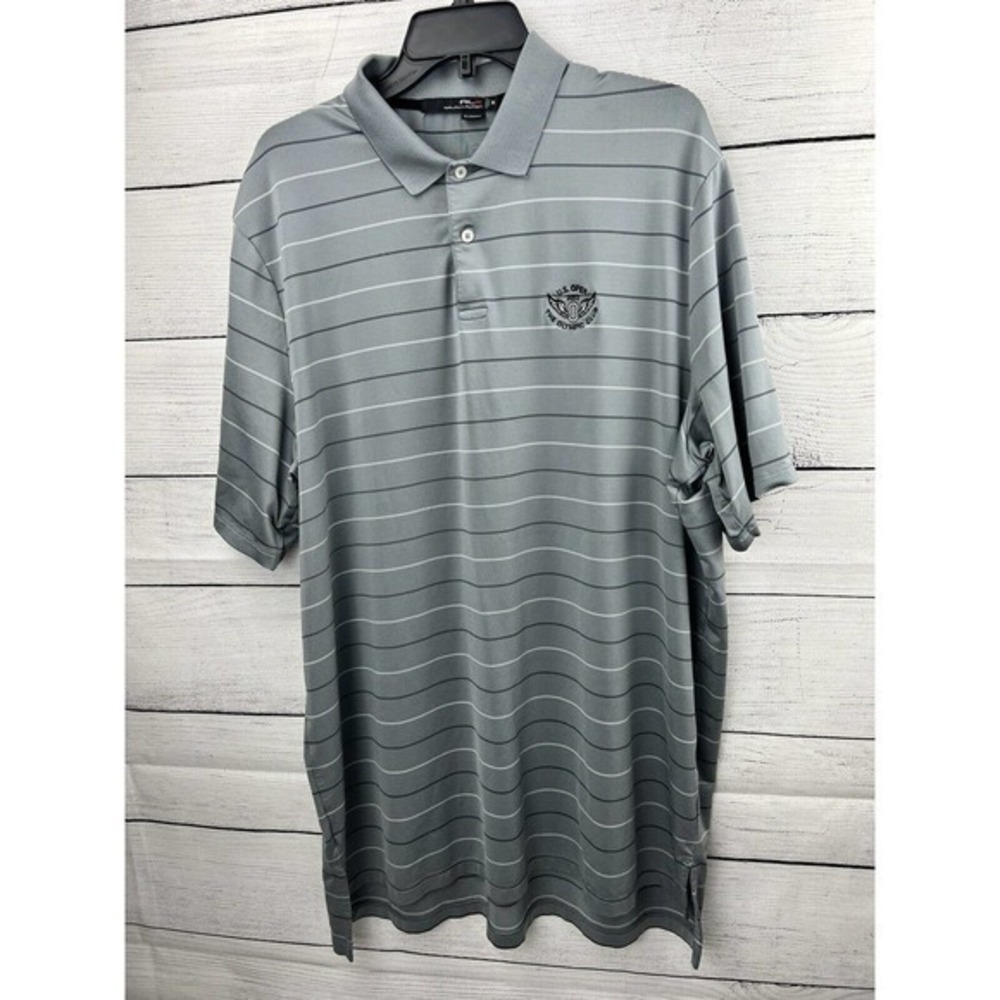 RLX Ralph Lauren Polo Shirt Mens‎ 2XL Gray 2012 US Open The Olympic Club Golf
